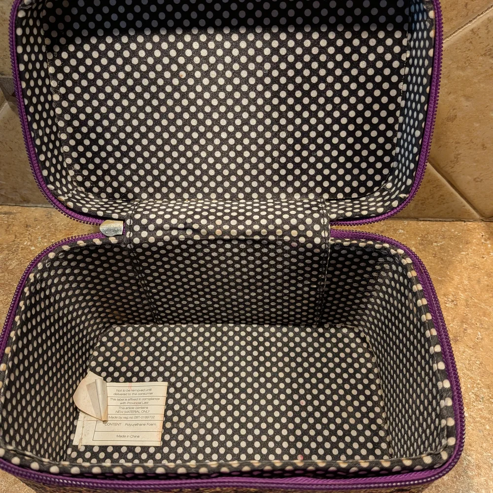 Caboodles Glitter Pink Purple Travel Makeup Case